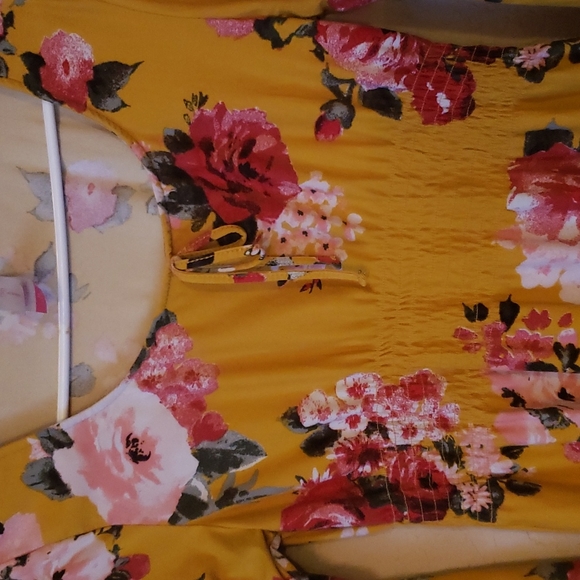 Yellow, super soft long sleeve size M No Boundaries dress - Picture 2 of 3